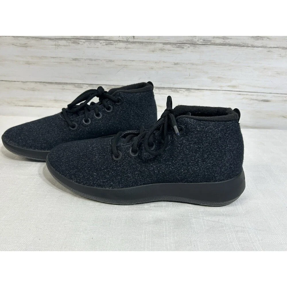 NEW! Allbirds WRUM Wool Runner Up Mizzle Dark Grey Wool Chukka Boots Men Size 9